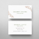 Search for foliage business cards Elegant