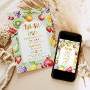Search for fruit birthday invitations Gender neutral