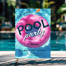 Search for tween girl birthday invitations Pool party birthday bash