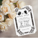 Search for silhouette wedding invitations Bride and groom