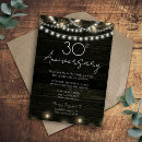 Search for 30th anniversary party invitations String lights