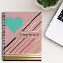 Search for rose gold stripes notebooks Pink