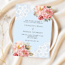 Search for light blue and gold wedding invitations Pink