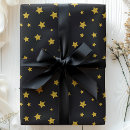 Search for new years wrapping paper Black and gold