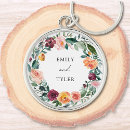 Search for floral wedding rose key rings Bride