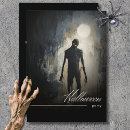 Search for dark halloween invitations Black and white