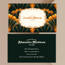 Search for green and gold business cards Antique