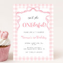 Search for baby turning one invitations Pink bow
