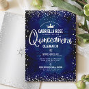 Search for royal blue silver quinceanera invitations Mis quince anos