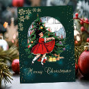 Search for vintage little girl christmas cards Retro