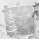 Search for elegant silver wedding invitations Winter