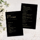 Search for gold and black programs Order of service