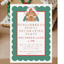 Search for gingerbread house decorating invitations Kids