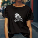 Search for white owl tshirts Wildlife