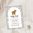 Search for black cow baby shower invitations Rustic