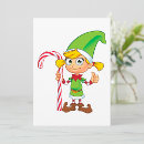 Search for christmas elf girl postcards Candy cane