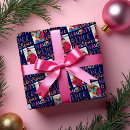 Search for naughty and nice wrapping paper Colourful