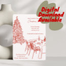 Search for dinner party christmas cards Red
