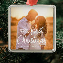 Search for just engaged christmas tree decorations Newlywed