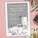 Search for greek party invitations Blue and white