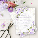 Search for lavender and gold wedding invitations Purple