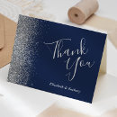 Search for navy silver thank you cards Calligraphy