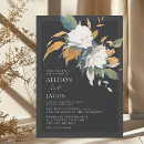 Search for black and sage wedding invitations Botanical