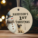 Search for pug christmas tree decorations Dog lover