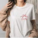 Search for red womens tshirts Script