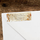 Search for autumnal return address labels Harvest