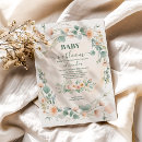 Search for pink floral baby shower invitations Nature