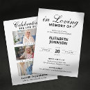 Search for memorial collage invitations Elegant