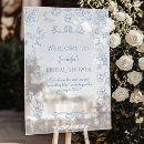 Search for something blue bridal shower signs Modern
