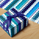 Search for blue stripes gift wrap Blue and white