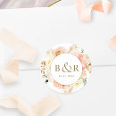 Search for peach and gold stickers Watercolor floral
