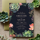 Search for succulent plant wedding invitations Boho