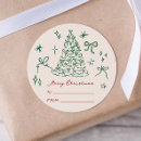 Search for vintage merry christmas stickers Modern