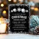Search for black and silver christmas invitations Snowflakes