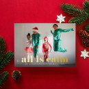 Search for all is not calm christmas cards Gold foil