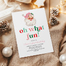 Search for oh what fun birthday invitations Red