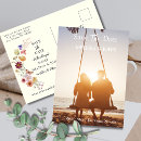 Search for wildflowers save the date postcards Bohemian botanical