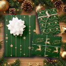 Search for gold reindeer wrapping paper Reindeers