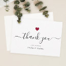 Search for red and black thank you cards Heart