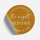 Search for rehearsal wedding stickers The night before