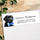 Search for black lab dog return address labels Labrador retriever