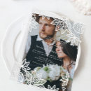 Search for white lace wedding invitations Simple