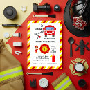 Search for fireman 1st birthday invitations Emergency vehicle