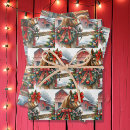Search for red barn wrapping paper Watercolor