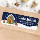 Search for snowflake blue return address labels Birthday party