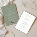 Search for pale wedding invitations Sage green